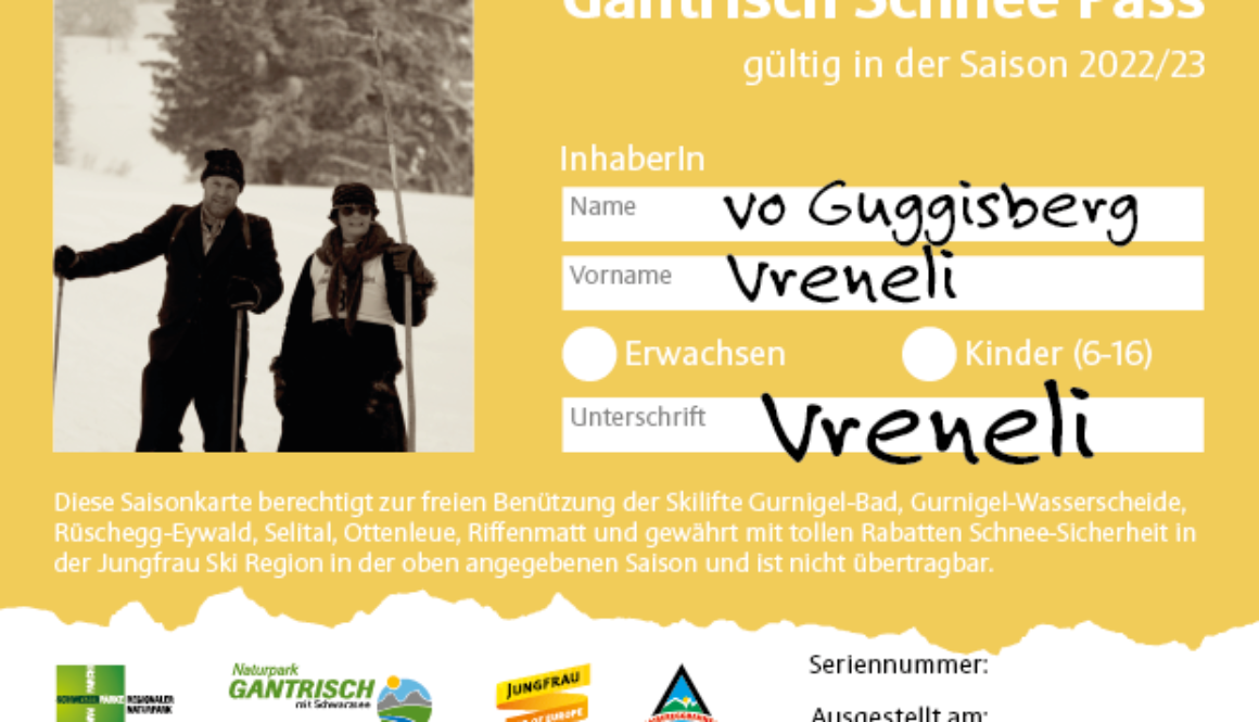 Familien Gantrisch Schnee Pass